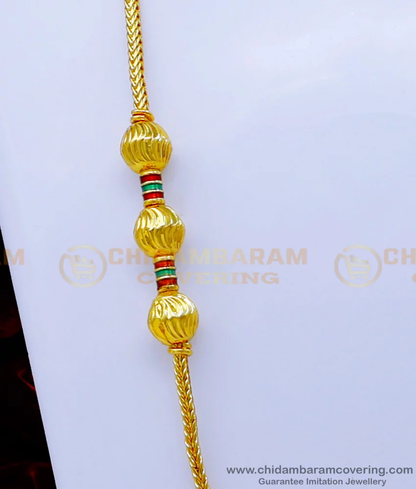 Thali chain hot sale models latest